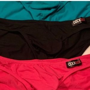 coxsox mens underwear with built in pouch, 4 colors available size L 100% cotton